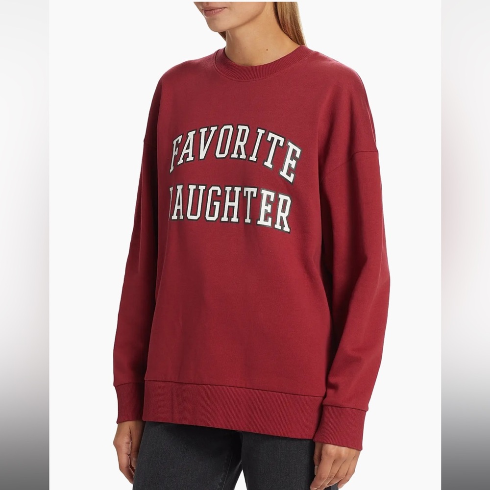 Favorite Daughter Collegiate Sweatshirt in Red